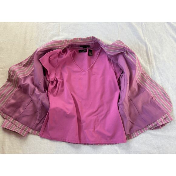 Apostrophy Dress Blazer/Jacket & Shirt, Size 10-12, Lavender, Fitted, Tailored - Picture 6 of 10